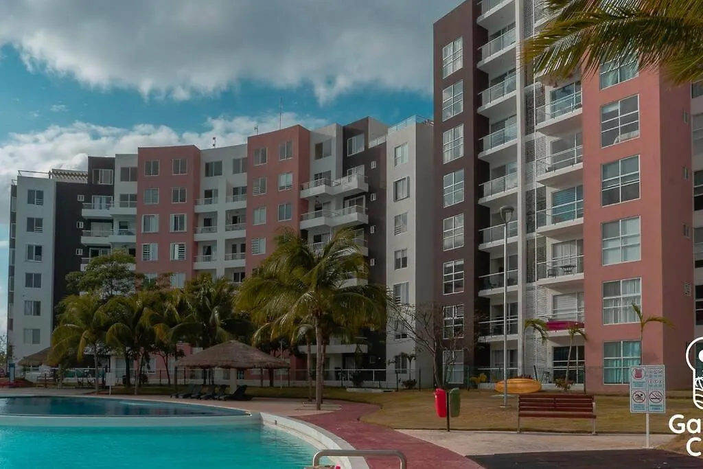 Departamento Moderno Con Vista A La Laguna En Dream Lagoons Cancún 0*,