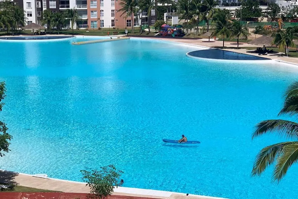 Apartamento Departamento Moderno Con Vista A La Laguna En Dream Lagoons Cancún México