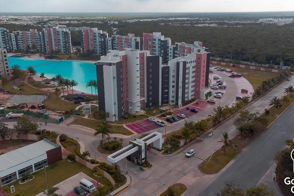 Apartament Departamento Moderno Con Vista A La Laguna En Dream Lagoons Cancún