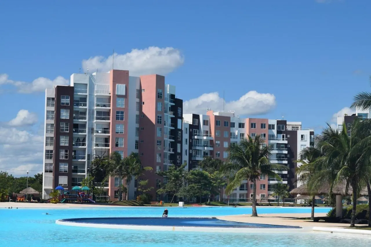 Departamento Moderno Con Vista A La Laguna En Dream Lagoons Cancún